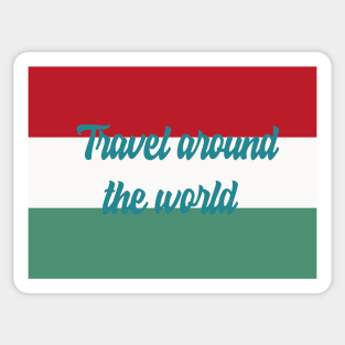 Travel Around the World - Hungary Sticker